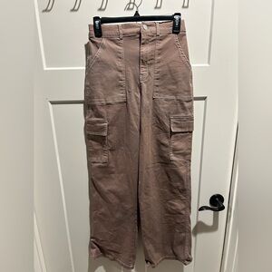 Rachel Paige Brown Cotton Blend Pants